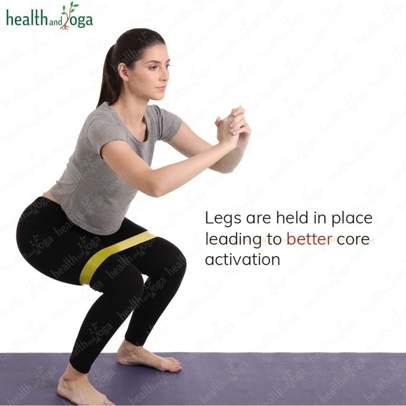 💛Exercice Workout Colorful 5 Resistance Bands Set with Pouch NWT stretching🔴 - Picture 6 of 6